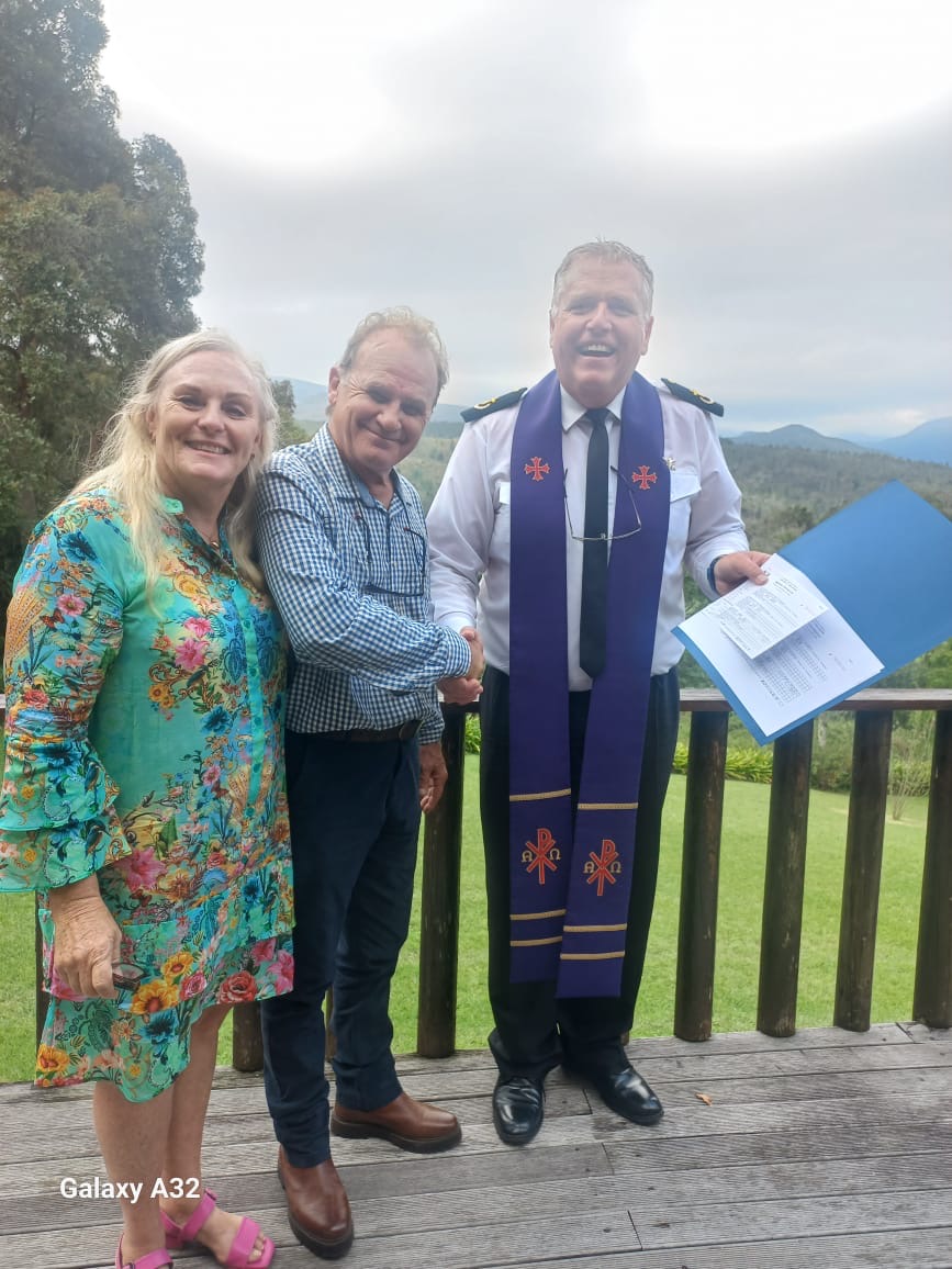 Wedding ceremony by Dr. Gerrit Rademeyer in Piketberg